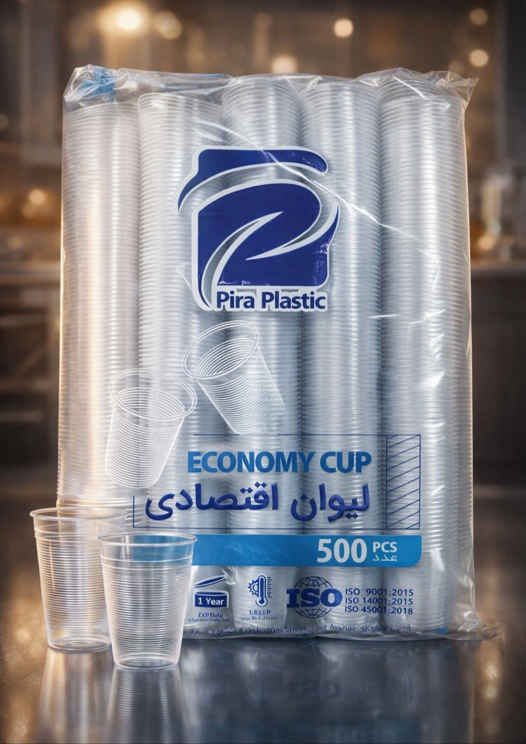لیوان یکبار مصرف پیرا بسته 500 عددی