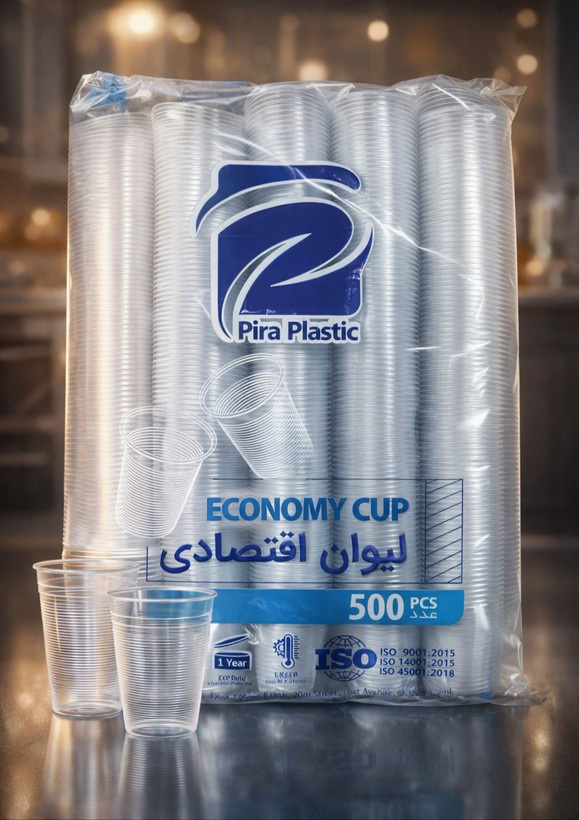 لیوان یکبار مصرف پیرا بسته 500 عددی
