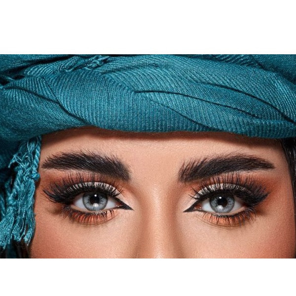لنز چشم دهب کد 21 رنگ طوسی عسلی