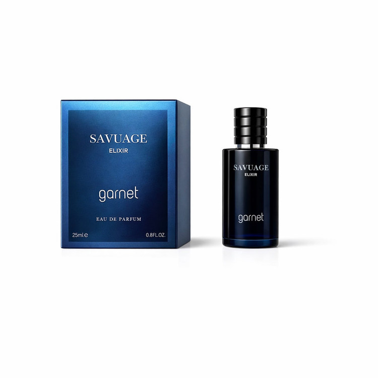 ادوپرفیوم مردانه گارنت مدل SAVUAGE ELIXIR با رایحه گرم حجم 25 میلیلیتر